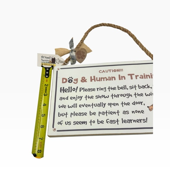 Dog & Human In Training Sign Plaque - Picture 4 of 14